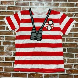 Wheres Waldo Striped Red White Costume Shirt
